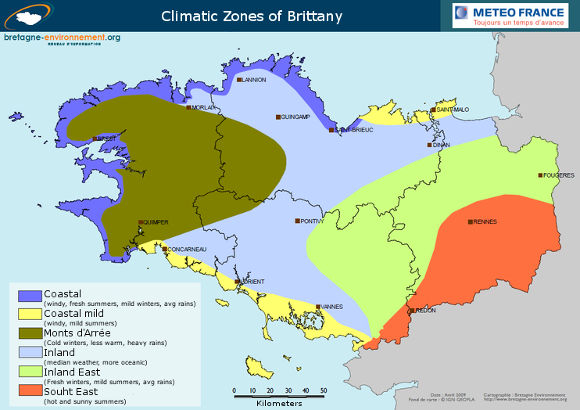 bikever bike hiring rental regions brittany geography climate map zones